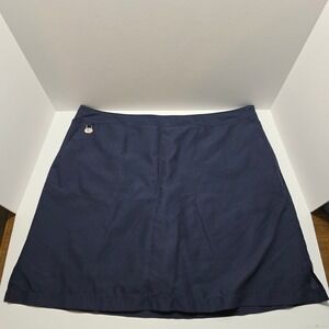 Lizgolf Navy Blue Golf Skort Womens Size 18 Active Athletic Stretch Mini Skirt